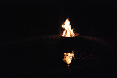 Flammande eldfat